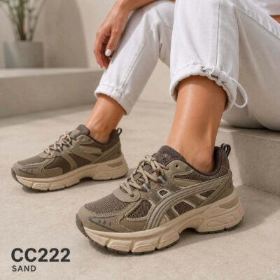 Γυναικεία sneakers C222 καφέ