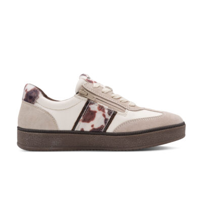 Tamaris Comfort Off White/Cow Γυναικεία Ανατομικά Δερμάτινα Sneakers Λευκά/Καφέ (8-83709-47-135)