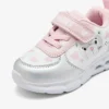 Bebe sneakers φωτάκια CONGUITOS OSSH161001 ανοιχτόχρωμο αρκουδάκι λευκό