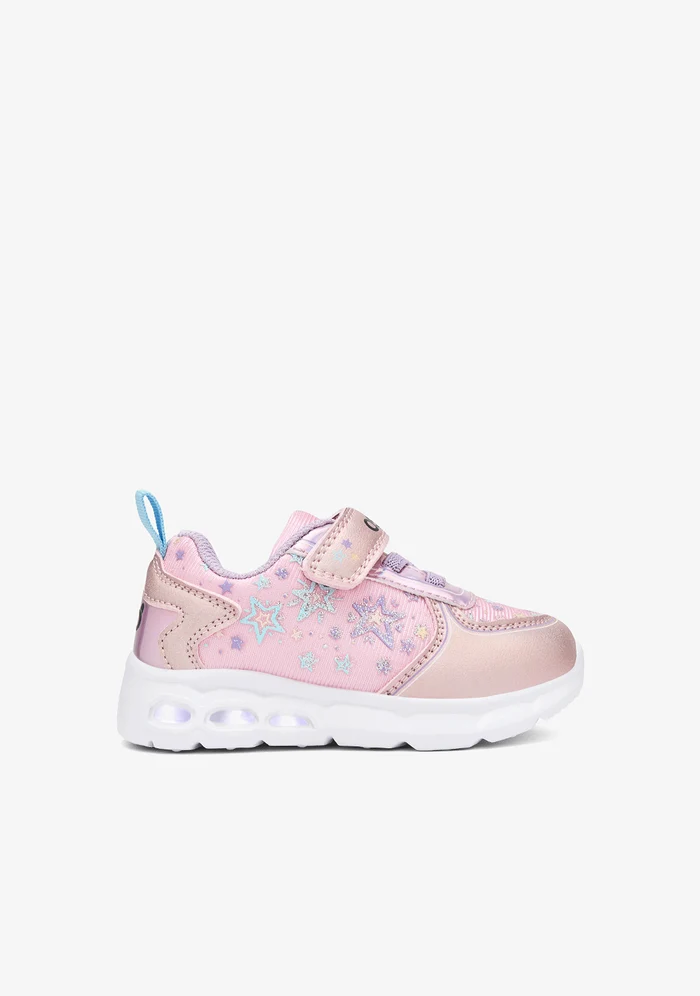 Bebe sneakers φωτάκια CONGUITOS OSSH161002 Pink Light-Up με φωτιζόμενο αστέρι