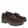 Tamaris Mocca Leather Γυναικεία Ανατομικά Δερμάτινα Loafers Καφέ (1-24722-43-304)