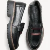 Tamaris Δερμάτινα Γυναικεία Loafers σε Μαύρο Χρώμα 24722 43 003