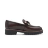 Tamaris Mocca Γυναικεία Ανατομικά Δερμάτινα Loafers Καφέ (1-24740-47-304)