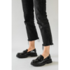 Γυναικεία Loafers σε Μαύρο Χρώμα λουστρίνι OM6632