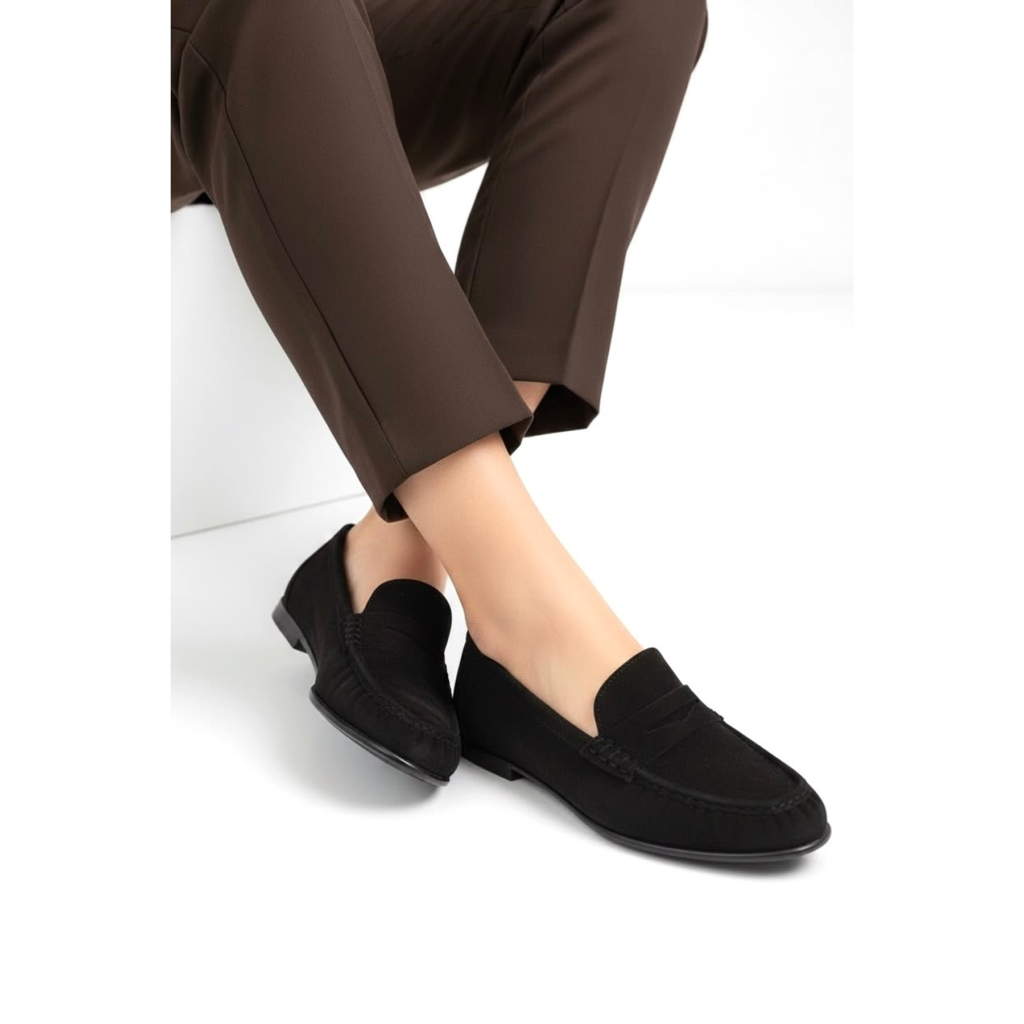 Γυναικεία Loafers σε Μαύρο Χρώμα cq58