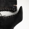 Μυτερά suede μποτάκια X118-A12 με κορδόνια & λεπτό τακούνι
