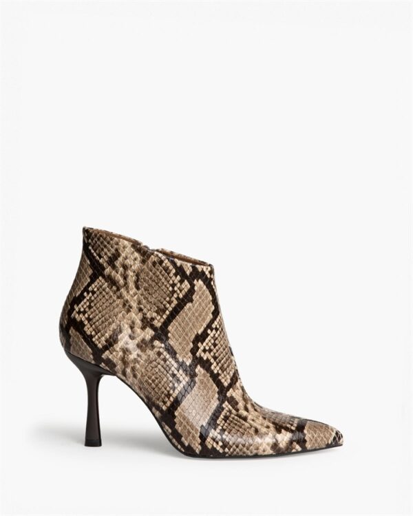 Corina μποτάκια snake print m6702 cafe