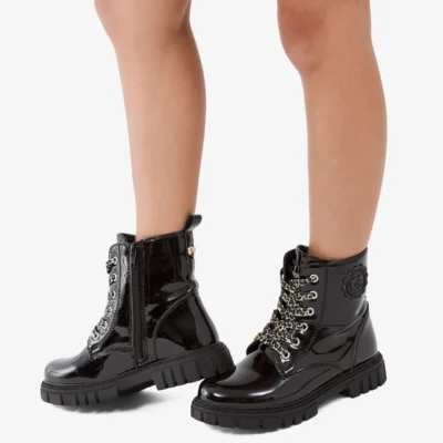 Μποτάκια military COSH244018-BLACK