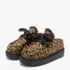 D.FRANKLIN χειμερινά clogs DFSH375005-LEOPAR