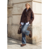 D.FRANKLIN γούνινα clogs DFSH426017-CHOCO