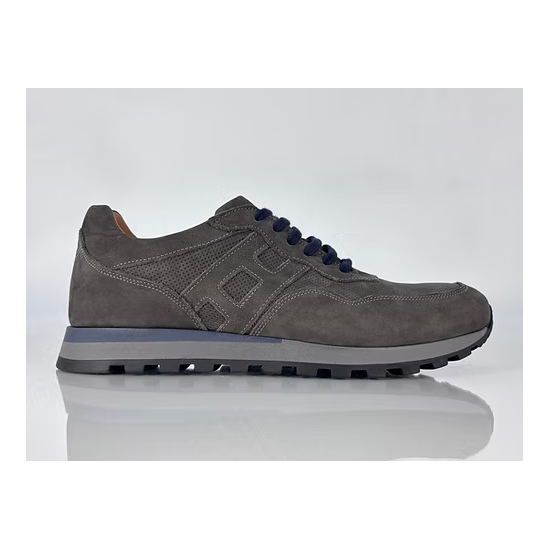 ΑΝΔΡΙΚΟ ΔΕΡΜΑΤΙΝΟ SNEAKER ΓΚΡΙ NUBUCK 1275