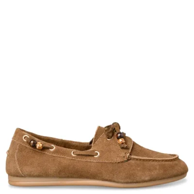 ENVIE SUEDE BOAT LOAFERS 24127 ΚΑΦΕ