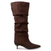 ENVIE KITTEN HEEL BOOTS 24306 BROWN