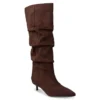 ENVIE KITTEN HEEL BOOTS 24306 BROWN