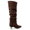 ENVIE KITTEN HEEL BOOTS 24306 BROWN