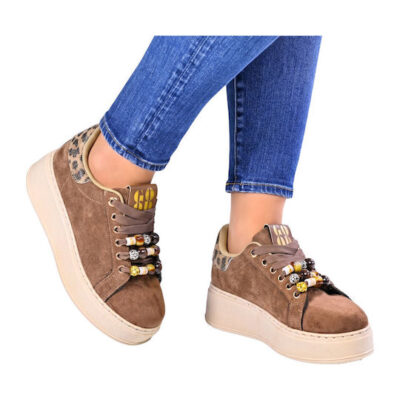 Zak Γυναικεία Flatforms Sneakers Πούρο Κωδικός: SD28012
