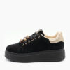 Zak Γυναικεία Flatforms Sneakers Μαύρα Κωδικός: SD28012