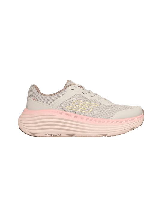 Skechers Κωδικός: 129470-NTMT Engineered Mesh Lace Up Γυναικεία Αθλητικά Παπούτσια Running Μπεζ Μούλτι