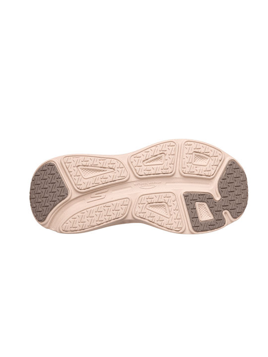 Skechers Κωδικός: 129470-NTMT Engineered Mesh Lace Up Γυναικεία Αθλητικά Παπούτσια Running Μπεζ Μούλτι