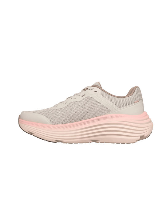 Skechers Κωδικός: 129470-NTMT Engineered Mesh Lace Up Γυναικεία Αθλητικά Παπούτσια Running Μπεζ Μούλτι