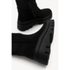 Γυναικείο Μποτάκι chunky SV021 σε μαύρο χρώμα