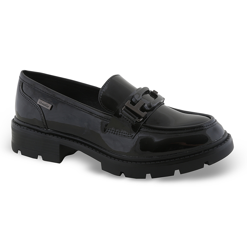 Zak shoes loafers sd57068 μαύρο λουστρίνι
