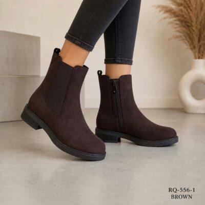 Γυναικεία Chelsea Μποτάκια Μαύρο suede RQ556 (Αντιγραφή)