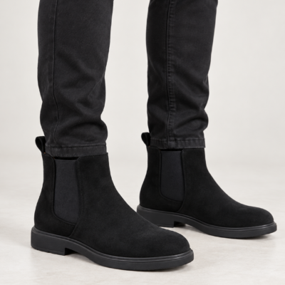 Ανδρικά Μποτάκια 2Y500 Chelsea Μαύρα Suede