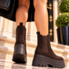 Γυναικεία Μποτάκια OS585 Chelsea με Chunky Σόλα – Καφέ Καστόρ