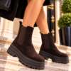 Γυναικεία Μποτάκια OS585 Chelsea με Chunky Σόλα – Καφέ Καστόρ