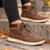 Παπούτσια Skechers GARLAN DENO χρώμα: καφέ 205235
