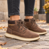 Παπούτσια Skechers GARLAN DENO χρώμα: καφέ 205235