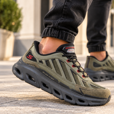 Skechers Αθλητικά Glide-Step - Fater 233421/OLBK Πράσινο