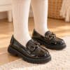 Παιδικά Μοκασίνια Loafers sd12176 με Χρυσή Αλυσίδα – Μαύρο Ματ (Αντιγραφή)