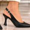 Slingback 800  Γόβες μαύρο ματ