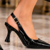 Slingback 800  Γόβες μαύρο λουστρόνι