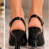 Slingback 800  Γόβες μαύρο λουστρόνι