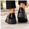 Γυναικεία Loafers 205 nio Antrin Μαύρα Λουστρίνι με Διακοσμητικό Στοιχείο
