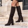 Γυναικεία Μπότα OS660 – Μαύρο Suede (Αντιγραφή)